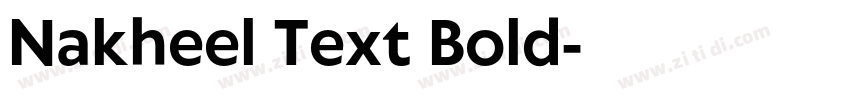 Nakheel Text Bold字体转换